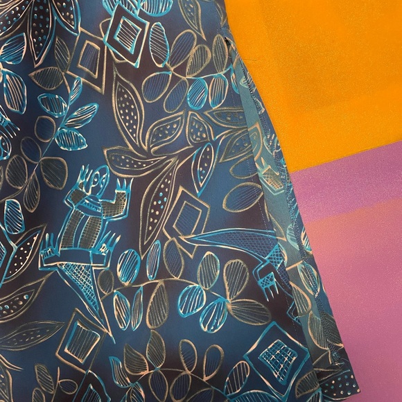 Blue Floral Maxi Dress - Picture 2 of 6